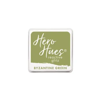HERO ARTS HERO ARTS HERO HUES BYZANTINE GREEN REACTIVE GLITZ INK