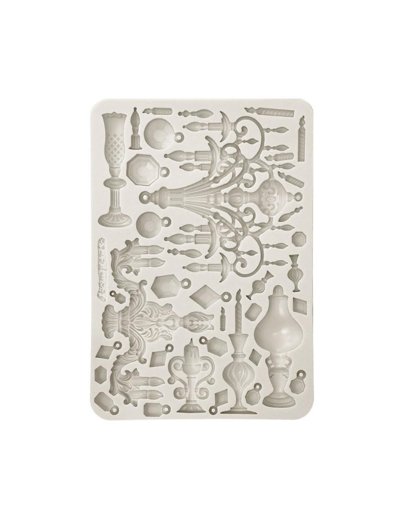 STAMPERIA STAMPERIA MASQUERADE CANDLE HOLDERS A5 SILICONE MOULD