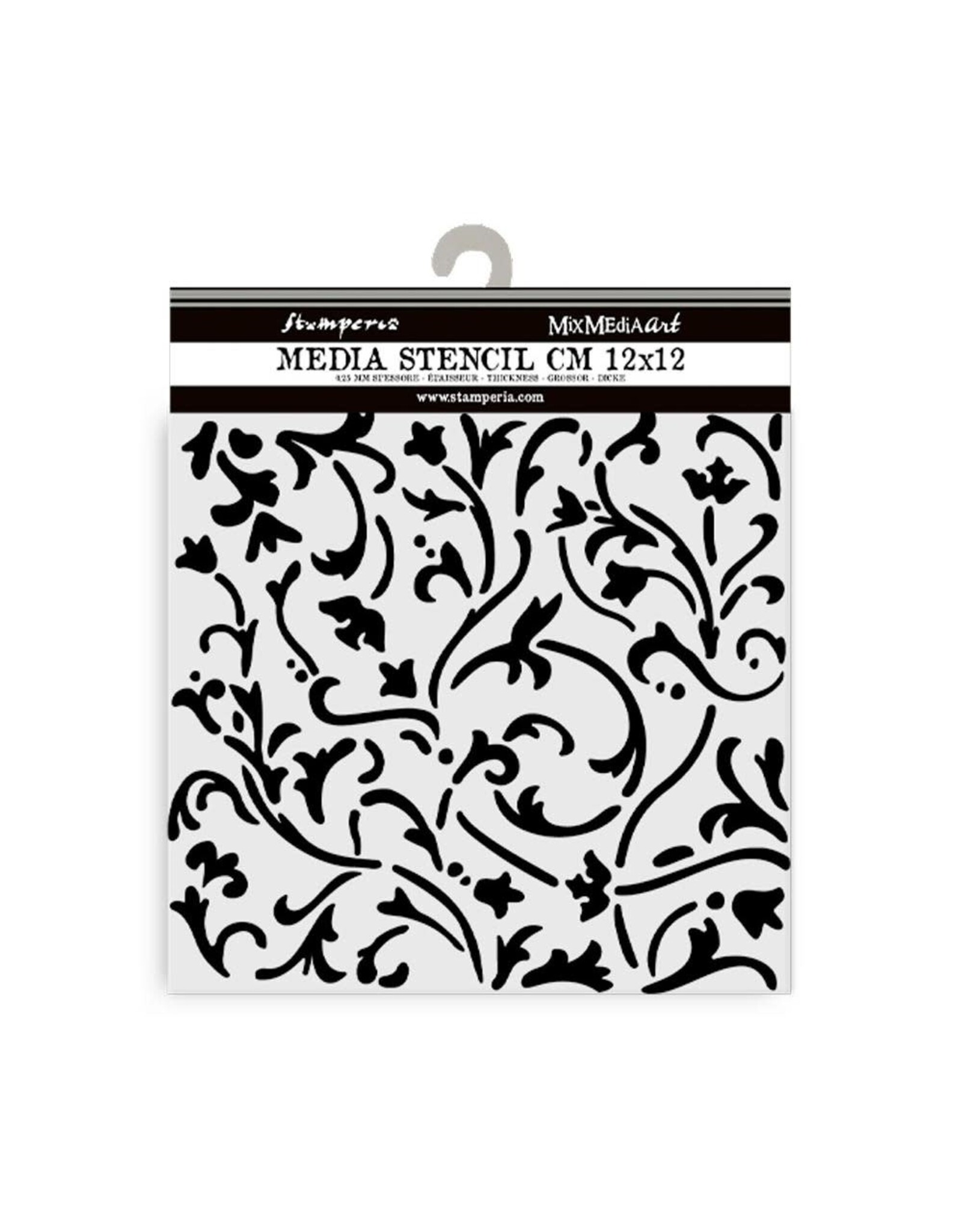 STAMPERIA STAMPERIA MASQUERADE ORNAMENTS 12x12cm STENCIL
