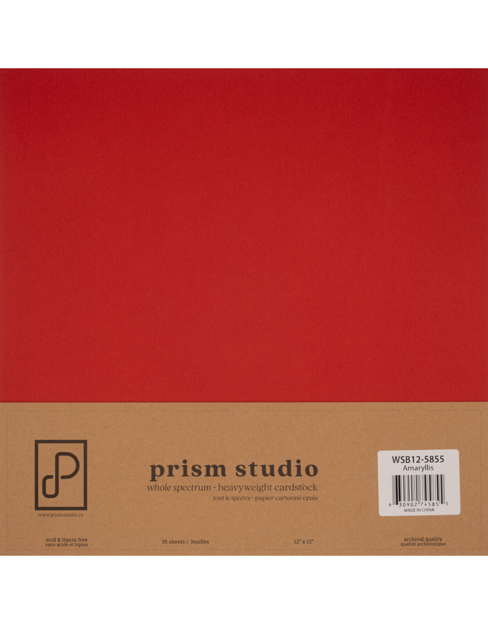 PRISM STUDIO PRISM STUDIO WHOLE SPECTRUM 12x12 HEAVYWEIGHT CARDSTOCK - AMARYLLIS