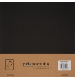 PRISM STUDIO PRISM STUDIO WHOLE SPECTRUM 12x12 HEAVYWEIGHT CARDSTOCK - SIMPLY BLACK