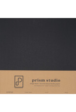 PRISM STUDIO PRISM STUDIO WHOLE SPECTRUM 12x12 MIXED MEDIA CARDSTOCK - SIMPLY BLACK 12/PK