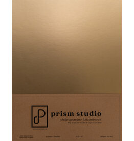 PRISM STUDIO PRISM STUDIO WHOLE SPECTRUM FOIL 8.5x11 CARDSTOCK-BRUSHED GOLD