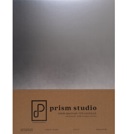 PRISM STUDIO PRISM STUDIO WHOLE SPECTRUM FOIL 8.5x11 CARDSTOCK-BRUSHED SILVER