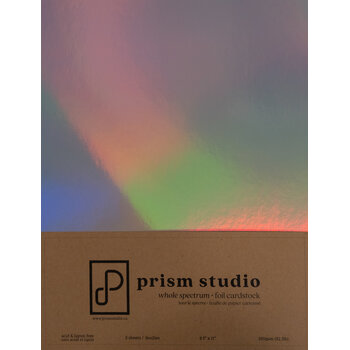 PRISM STUDIO PRISM STUDIO WHOLE SPECTRUM FOIL 8.5x11 CARDSTOCK-HOLOGRAPHIC