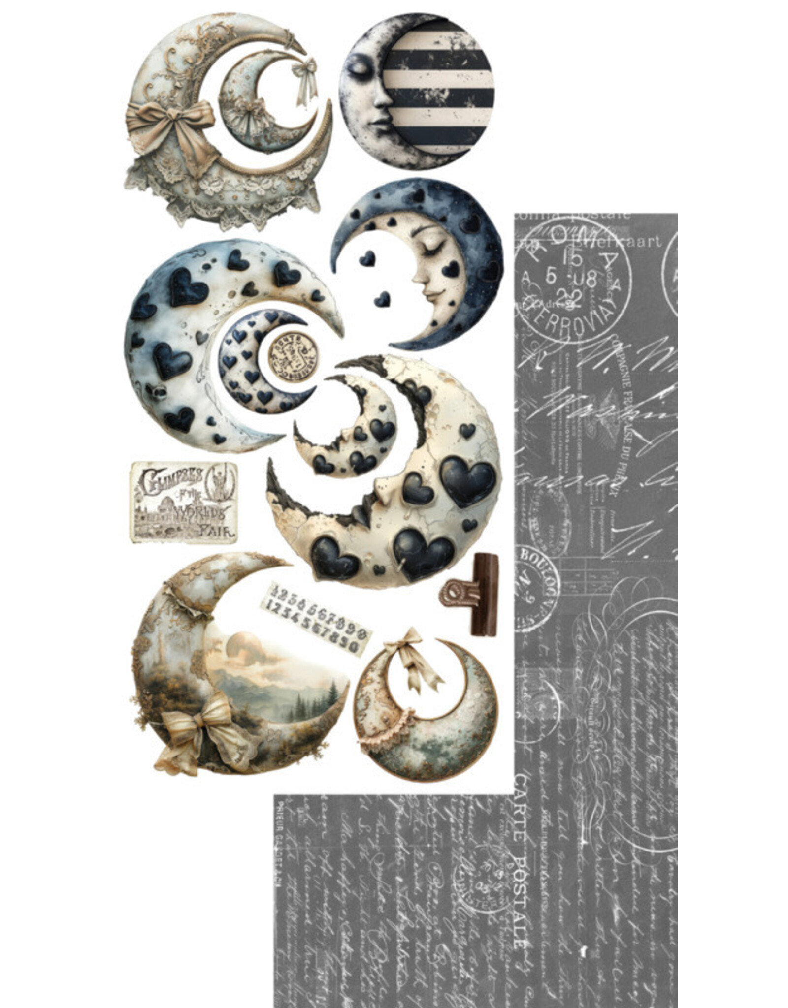 ALCHEMY OF ART ALCHEMY OF ART NATURAL BEAUTY JUNK JOURNAL 6x12 EXTRAS DIE-CUTS