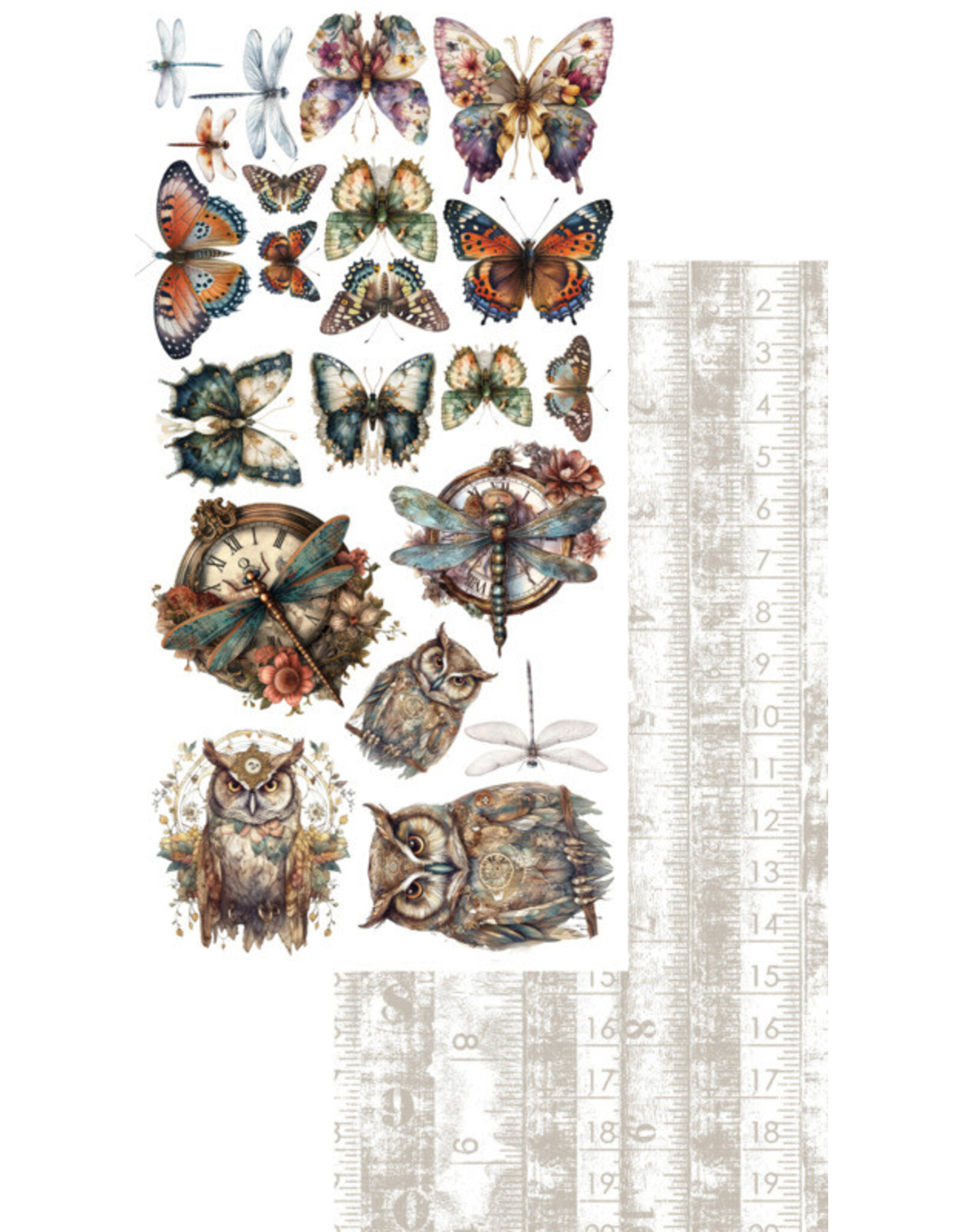ALCHEMY OF ART ALCHEMY OF ART NATURAL BEAUTY JUNK JOURNAL 6x12 EXTRAS DIE-CUTS