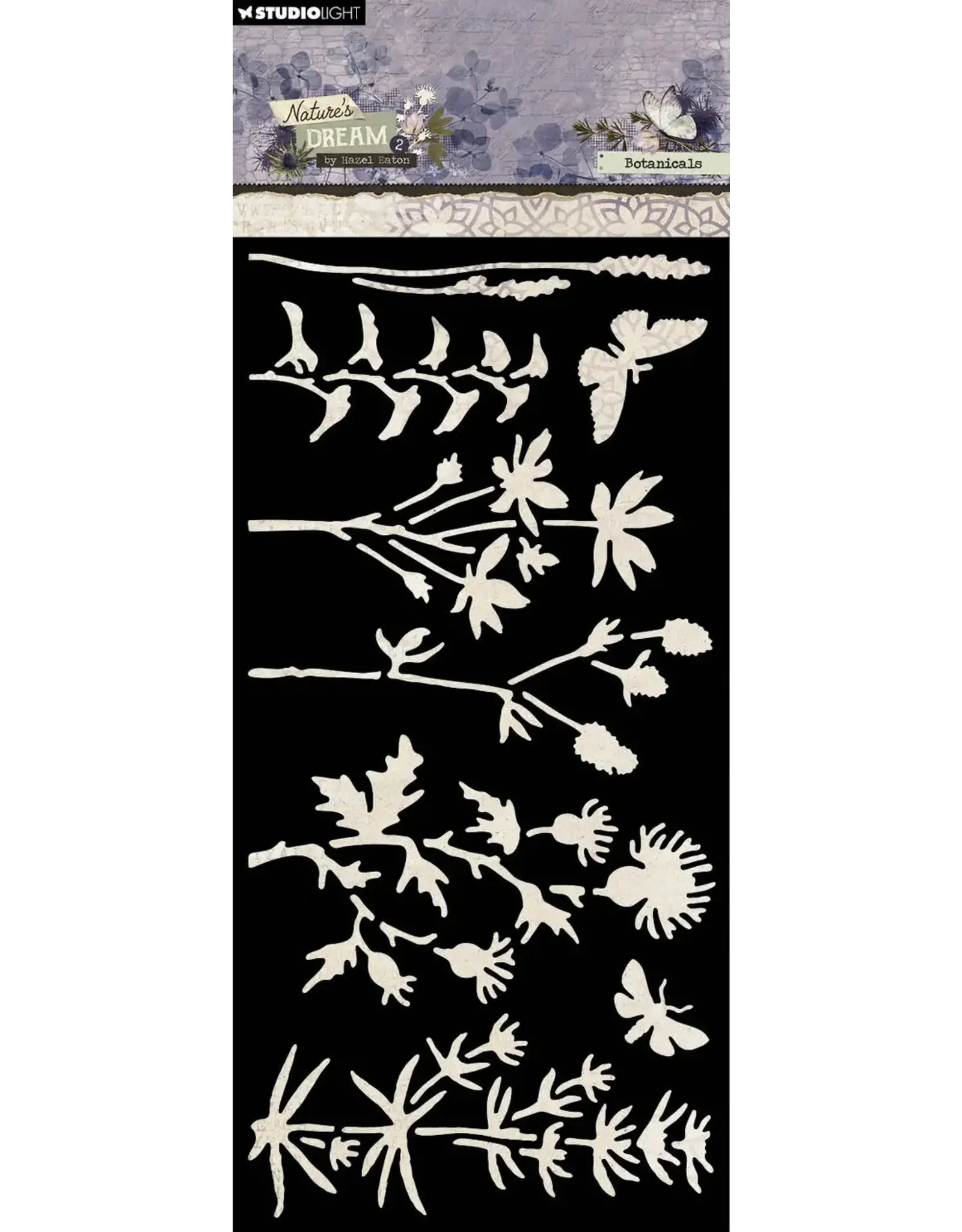 STUDIOLIGHT STUDIOLIGHT HAZEL EATON NATURE'S DREAM 2 BOTANICALS STENCIL
