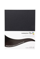 HARMONY PAPER HARMONY HUES MIDNIGHT BLACK 8.5x11 CARDSTOCK PACK 50 SHEETS