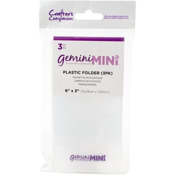 CRAFTERS COMPANION CRAFTERS COMPANION GEMINI MINI PLASTIC FOLDER 3/PK