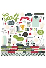 SIMPLE STORIES SIMPLE STORIES GOLF 12x12 CARDSTOCK STICKERS