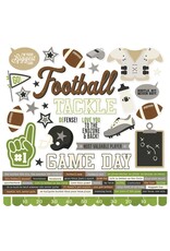 SIMPLE STORIES SIMPLE STORIES FOOTBALL 12x12 CARDSTOCK STICKERS