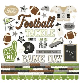 SIMPLE STORIES SIMPLE STORIES FOOTBALL 12x12 CARDSTOCK STICKERS