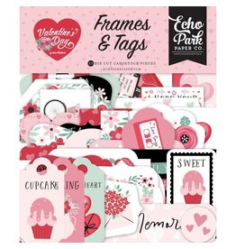 ECHO PARK PAPER ECHO PARK VALENTINE'S DAY FRAMES & TAGS EPHEMERA 33/PK