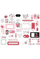 ECHO PARK PAPER ECHO PARK VALENTINE'S DAY FRAMES & TAGS EPHEMERA 33/PK