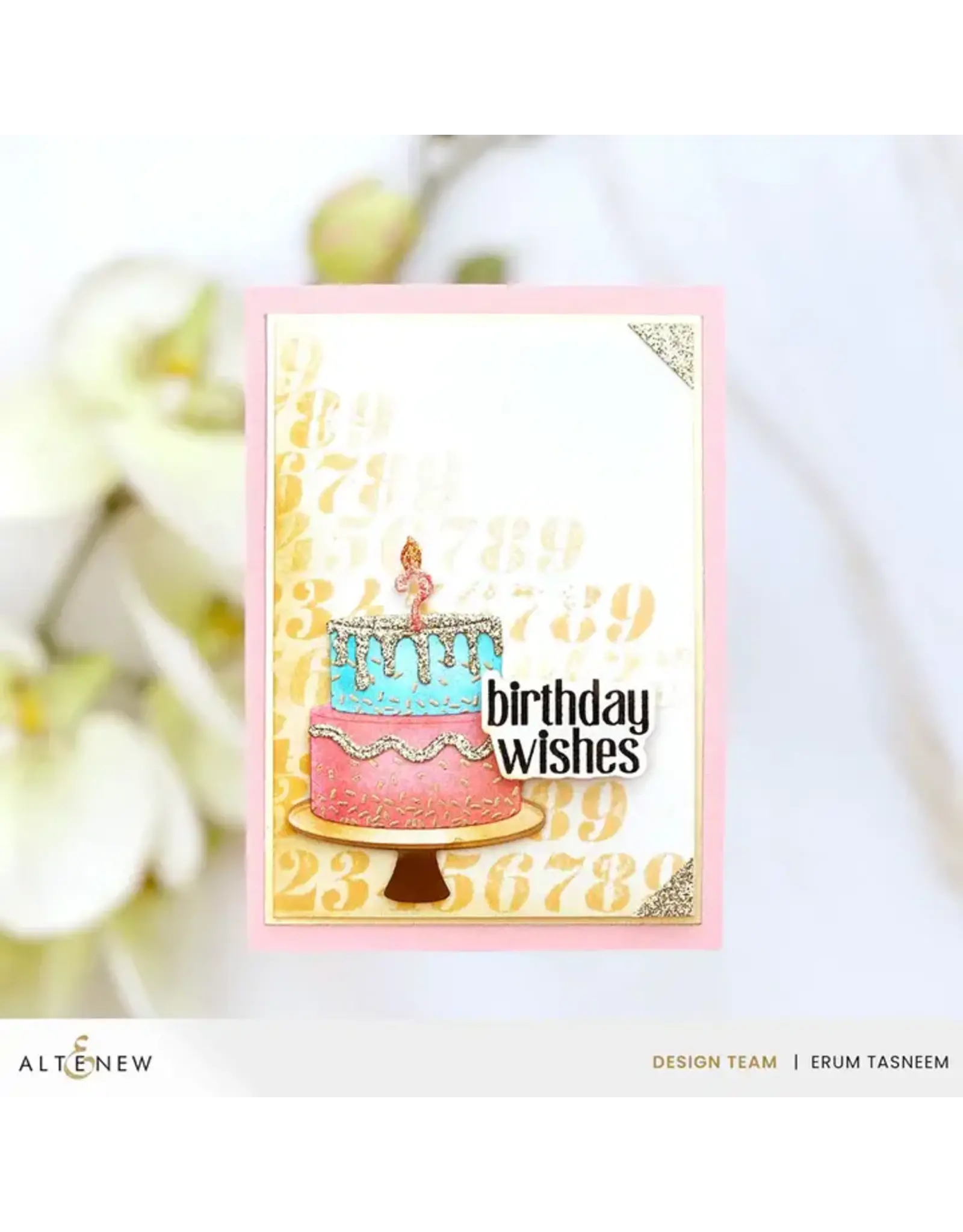 ALTENEW ALTENEW MINI DELIGHT: BIRTHDAY WISHES CLEAR STAMP & DIE SET