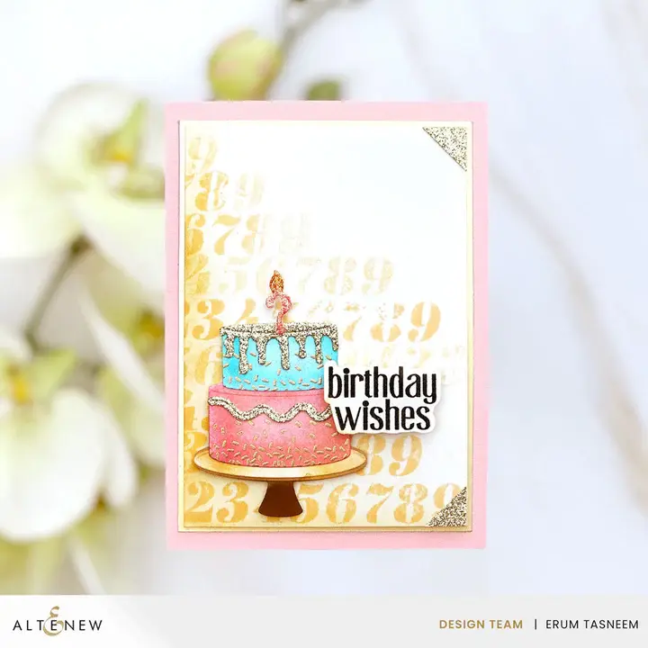 ALTENEW ALTENEW MINI DELIGHT: BIRTHDAY WISHES CLEAR STAMP & DIE SET
