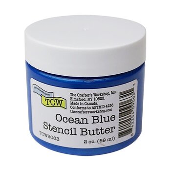 CRAFTERS WORKSHOP THE CRAFTER'S WORKSHOP OCEAN BLUE STENCIL BUTTER 2oz