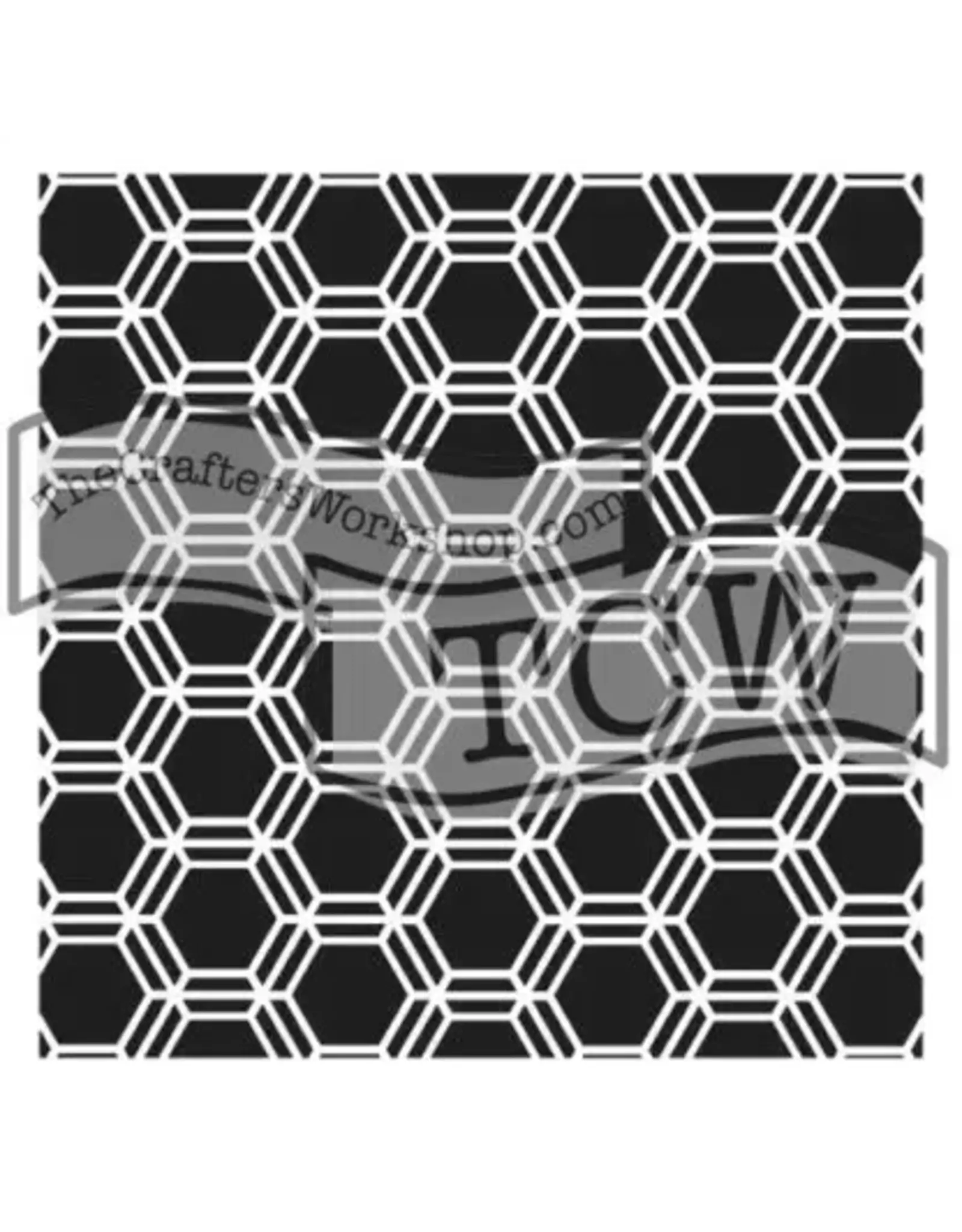 CRAFTERS WORKSHOP THE CRAFTER'S WORKSHOP MINI HONEYCOMB 6x6 STENCIL