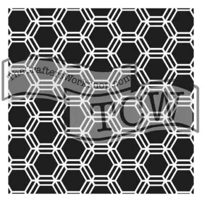 CRAFTERS WORKSHOP THE CRAFTER'S WORKSHOP MINI HONEYCOMB 6x6 STENCIL