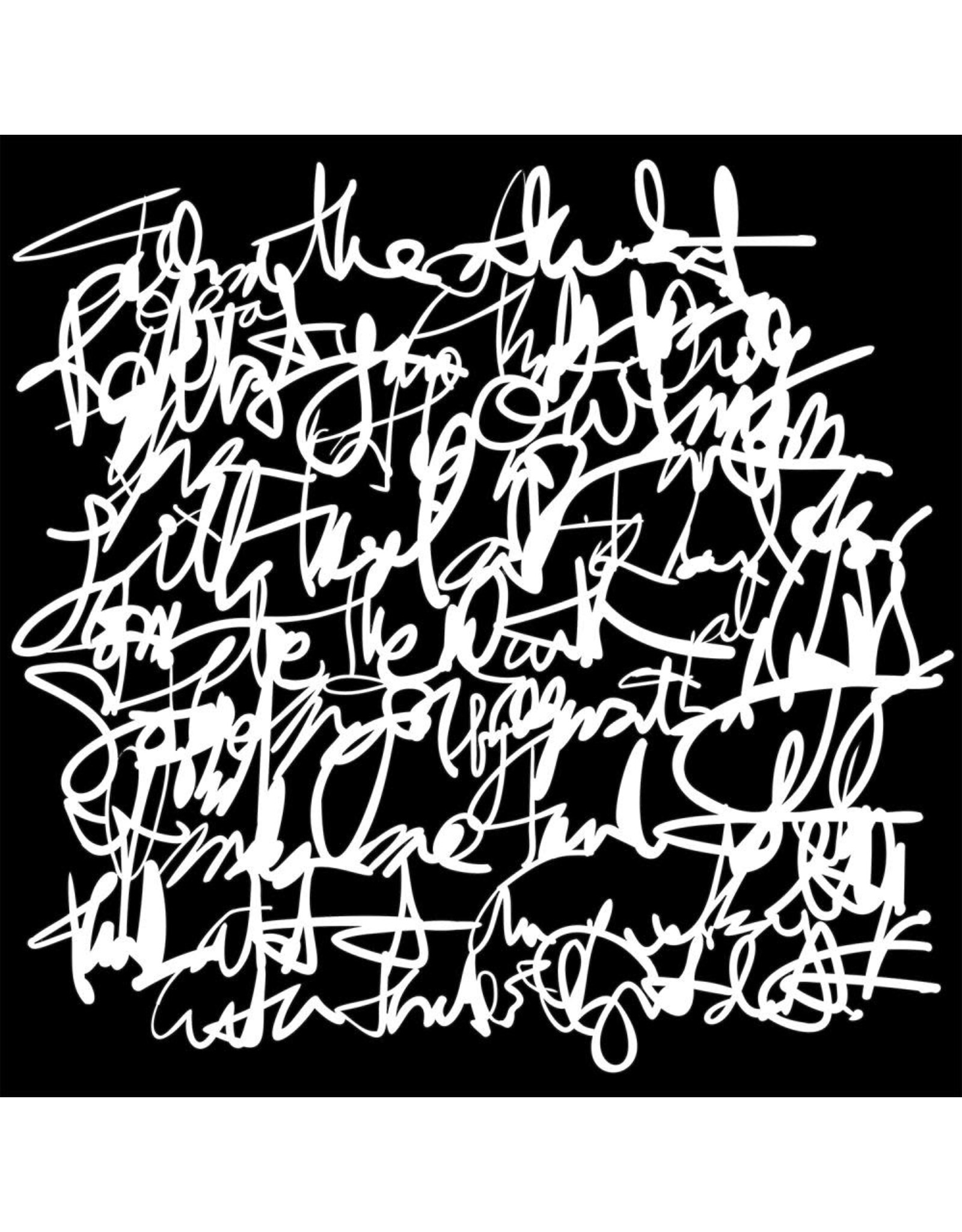 CRAFTERS WORKSHOP THE CRAFTER'S WORKSHOP BALZER DESIGNS MESSY WRITING 6x6 STENCIL