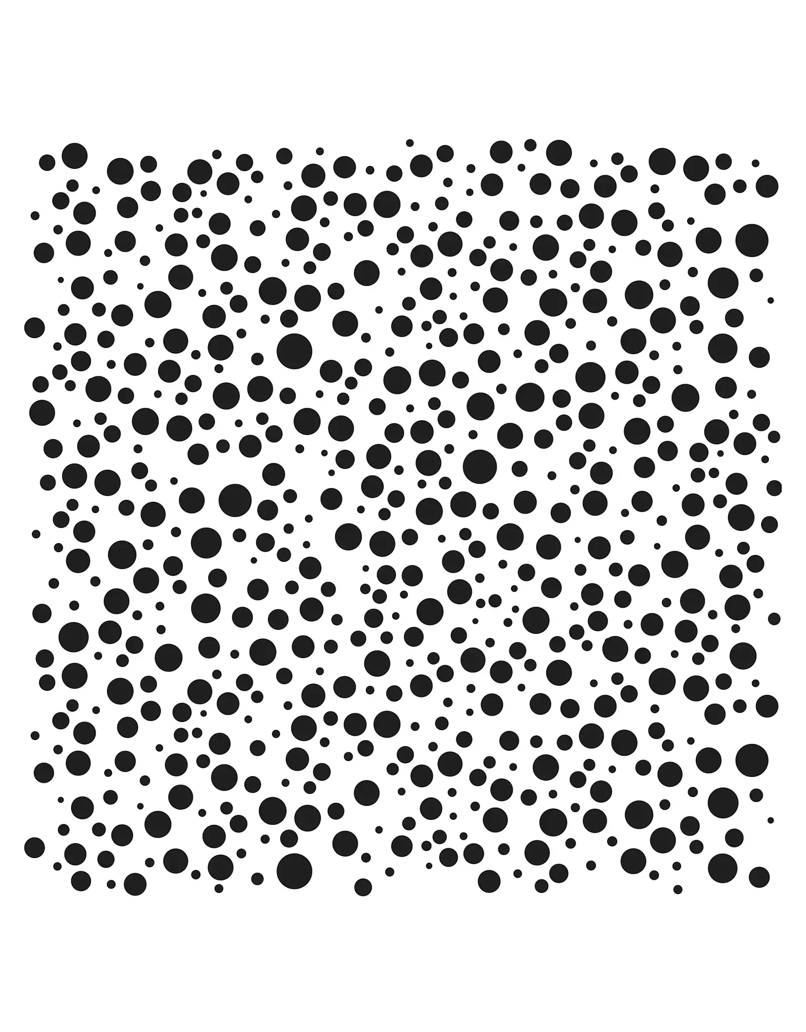 CRAFTERS WORKSHOP THE CRAFTER'S WORKSHOP RANDOM BUBBLES 6x6 STENCIL
