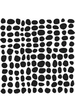 CRAFTERS WORKSHOP THE CRAFTERS WORKSHOP PEBBLE GRID 6x6 STENCIL
