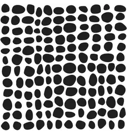 CRAFTERS WORKSHOP THE CRAFTERS WORKSHOP PEBBLE GRID 6x6 STENCIL