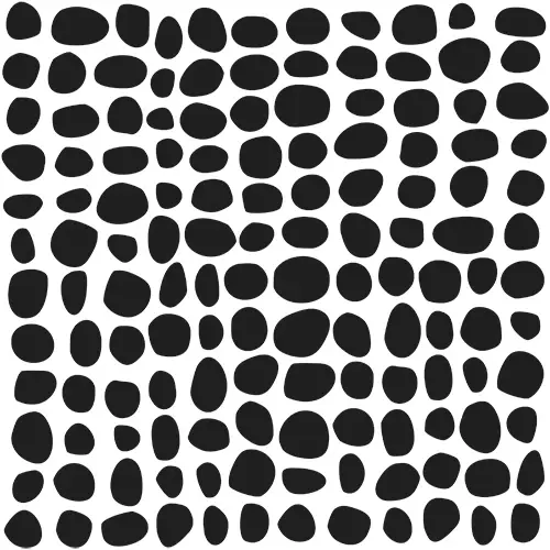 CRAFTERS WORKSHOP THE CRAFTERS WORKSHOP PEBBLE GRID 6x6 STENCIL