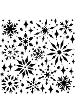CRAFTERS WORKSHOP THE CRAFTERS WORKSHOP SNOWFLAKE SPARKLES 6x6 STENCIL