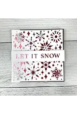 CRAFTERS WORKSHOP THE CRAFTERS WORKSHOP SNOWFLAKE SPARKLES 6x6 STENCIL
