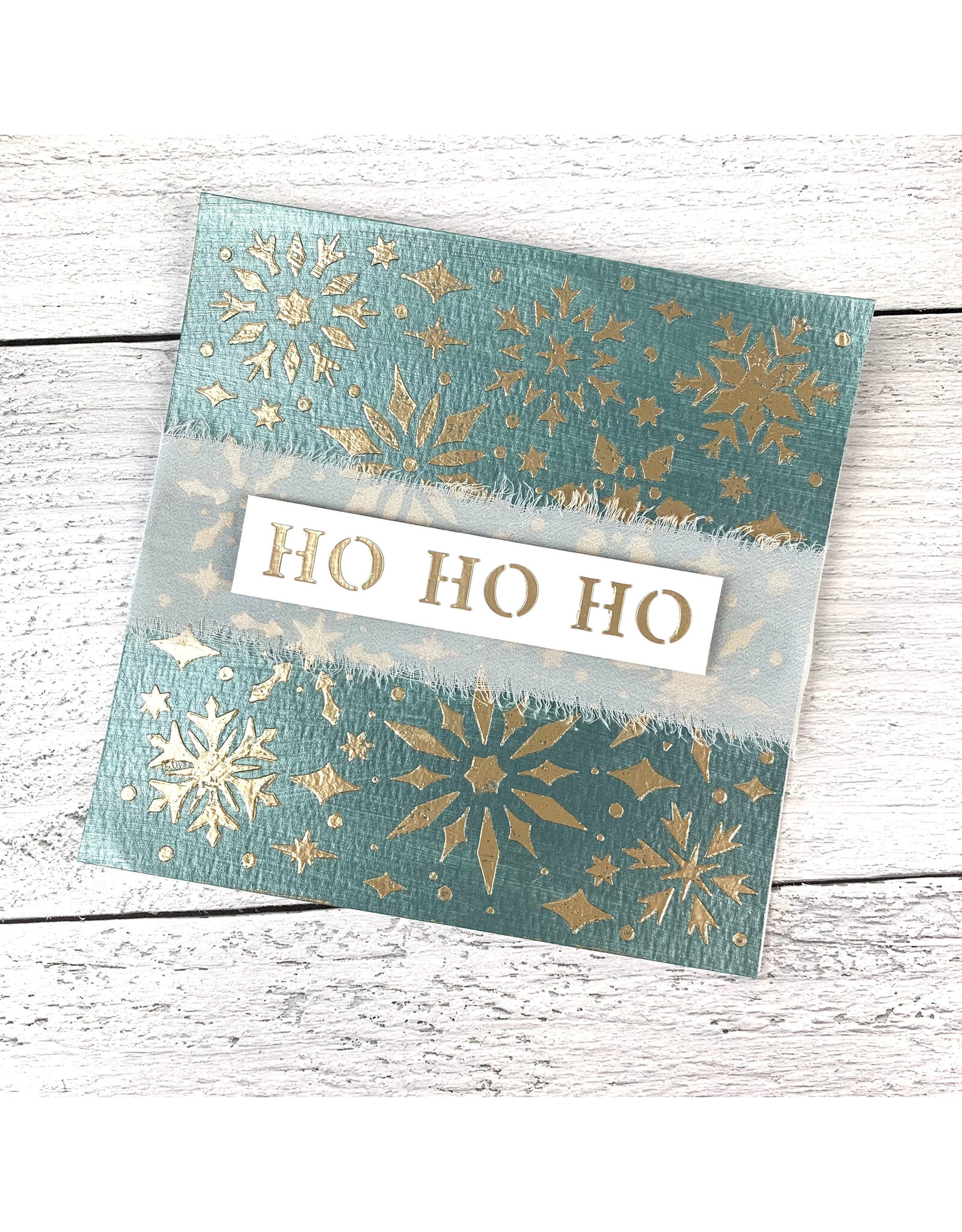CRAFTERS WORKSHOP THE CRAFTERS WORKSHOP SNOWFLAKE SPARKLES 6x6 STENCIL