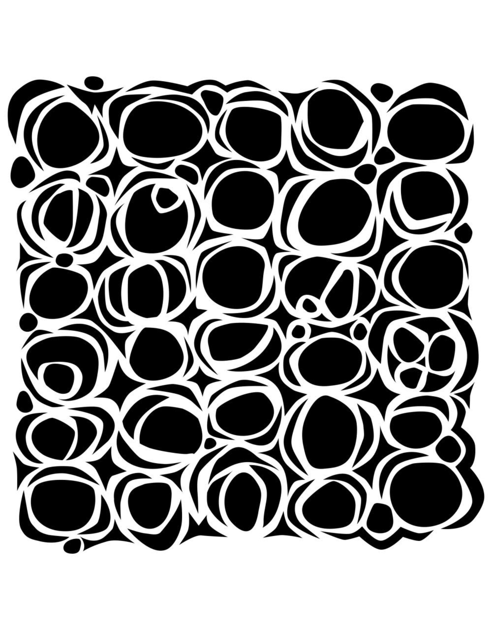 CRAFTERS WORKSHOP THE CRAFTER'S WORKSHOP BALZER DESIGNS CIRCLES NESTED 6x6 STENCIL