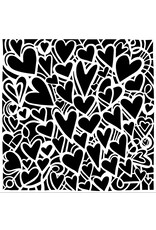CRAFTERS WORKSHOP THE CRAFTER'S WORKSHOP CATHLIN LARSEN HEARTFELT 6x6 STENCIL