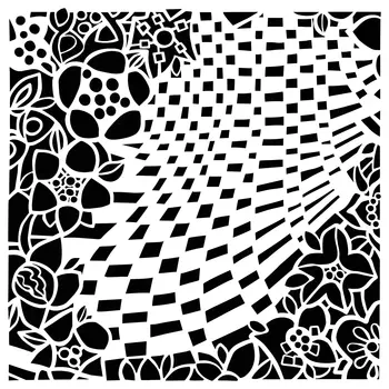 CRAFTERS WORKSHOP THE CRAFTER'S WORKSHOP CATHLIN LARSEN GARDEN PATH 6x6 STENCIL