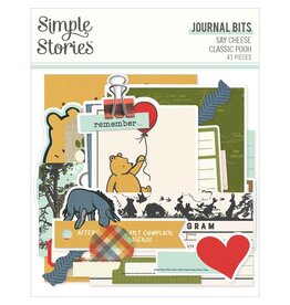 SIMPLE STORIES SIMPLE STORIES SAY CHEESE CLASSIC POOH JOURNAL BITS & PIECES 41/PK