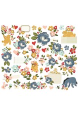 SIMPLE STORIES SIMPLE STORIES SAY CHEESE CLASSIC POOH FLORAL BITS & PIECES 42/PK