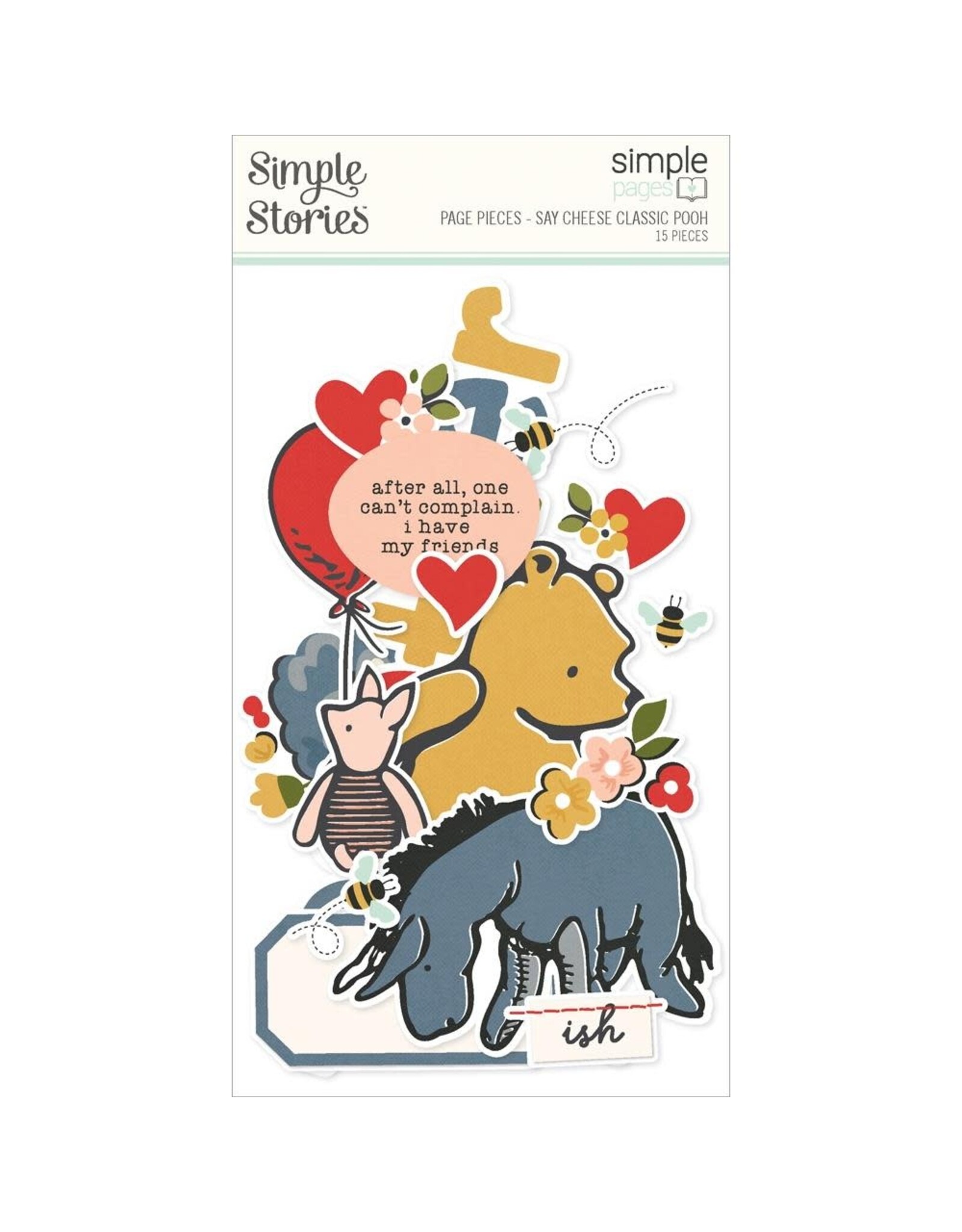 SIMPLE STORIES SIMPLE STORIES SAY CHEESE CLASSIC POOH SIMPLE PAGES PAGE PIECES 15/PK