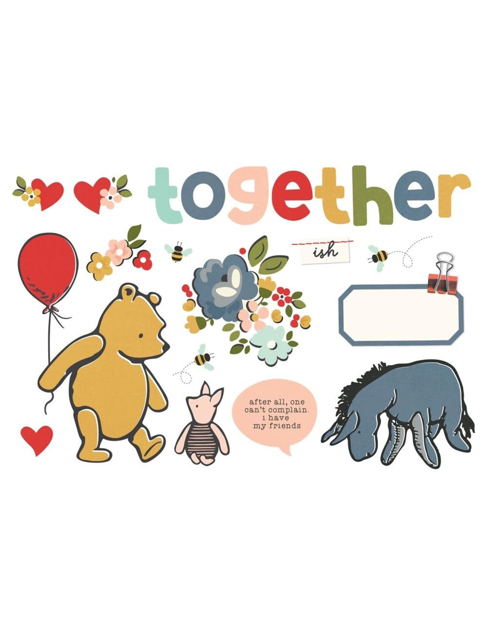 SIMPLE STORIES SIMPLE STORIES SAY CHEESE CLASSIC POOH SIMPLE PAGES PAGE PIECES 15/PK