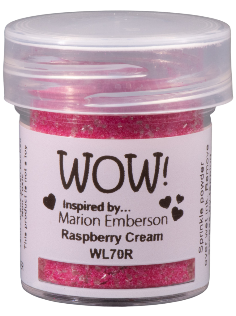 WOW! WOW! MARION EMBERSON RASPBERRY CREAM EMBOSSING POWDER 0.5OZ