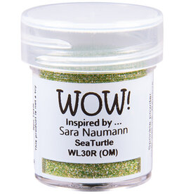 WOW! WOW! SARA NAUMANN SEA TURTLE EMBOSSING POWDER 0.5OZ