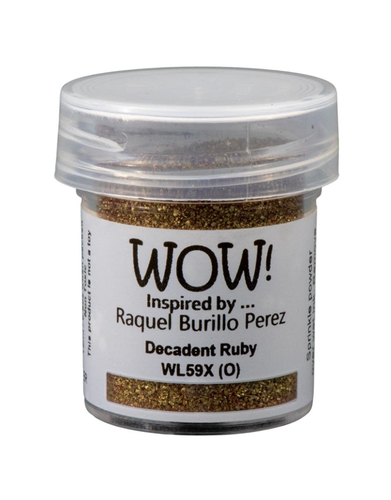 WOW! WOW! RAQUEL BURILLO PEREZ DECADENT RUBY EMBOSSING POWDER 0.5OZ