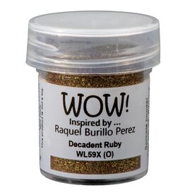 WOW! WOW! RAQUEL BURILLO PEREZ DECADENT RUBY EMBOSSING POWDER 0.5OZ