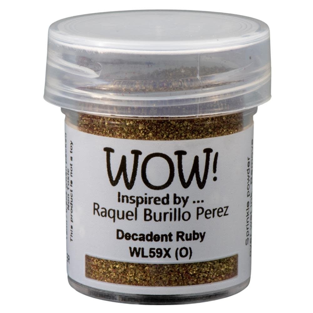 WOW! WOW! RAQUEL BURILLO PEREZ DECADENT RUBY EMBOSSING POWDER 0.5OZ