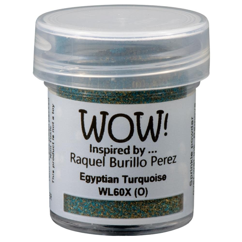 WOW! WOW! RAQUEL BURILLO PEREZ EGYPTIAN TURQUOISE EMBOSSING POWDER 0.5OZ
