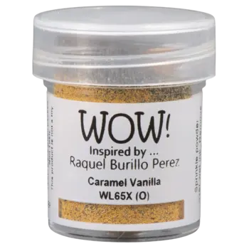 WOW! WOW! RAQUEL BURILLO PEREZ CARAMEL VANILLA EMBOSSING POWDER 0.5OZ