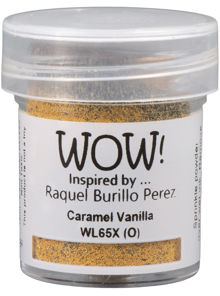 WOW! WOW! RAQUEL BURILLO PEREZ CARAMEL VANILLA EMBOSSING POWDER 0.5OZ