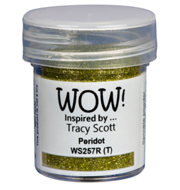 WOW! WOW! TRACY SCOTT PERIDOT EMBOSSING GLITTER 0.5OZ
