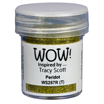 WOW! WOW! TRACY SCOTT PERIDOT EMBOSSING GLITTER 0.5OZ