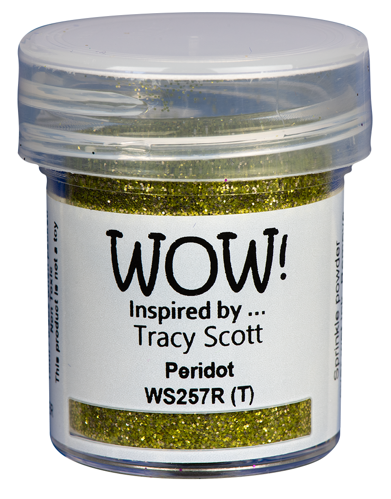 WOW! WOW! TRACY SCOTT PERIDOT EMBOSSING GLITTER 0.5OZ